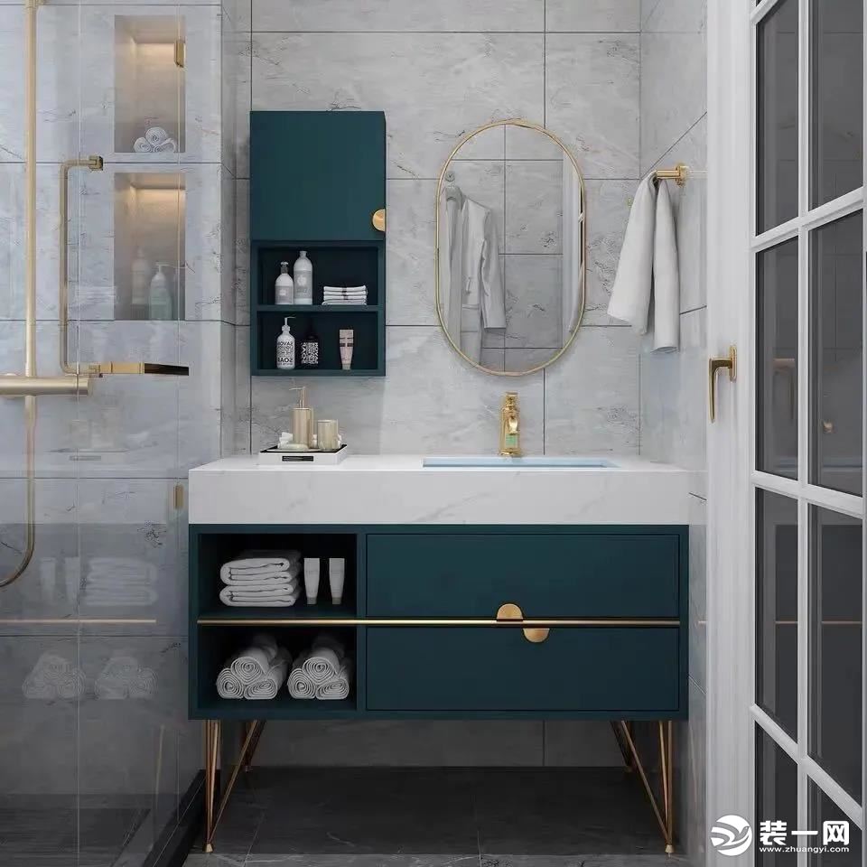 卫生间浴室柜空间收纳设计效果图