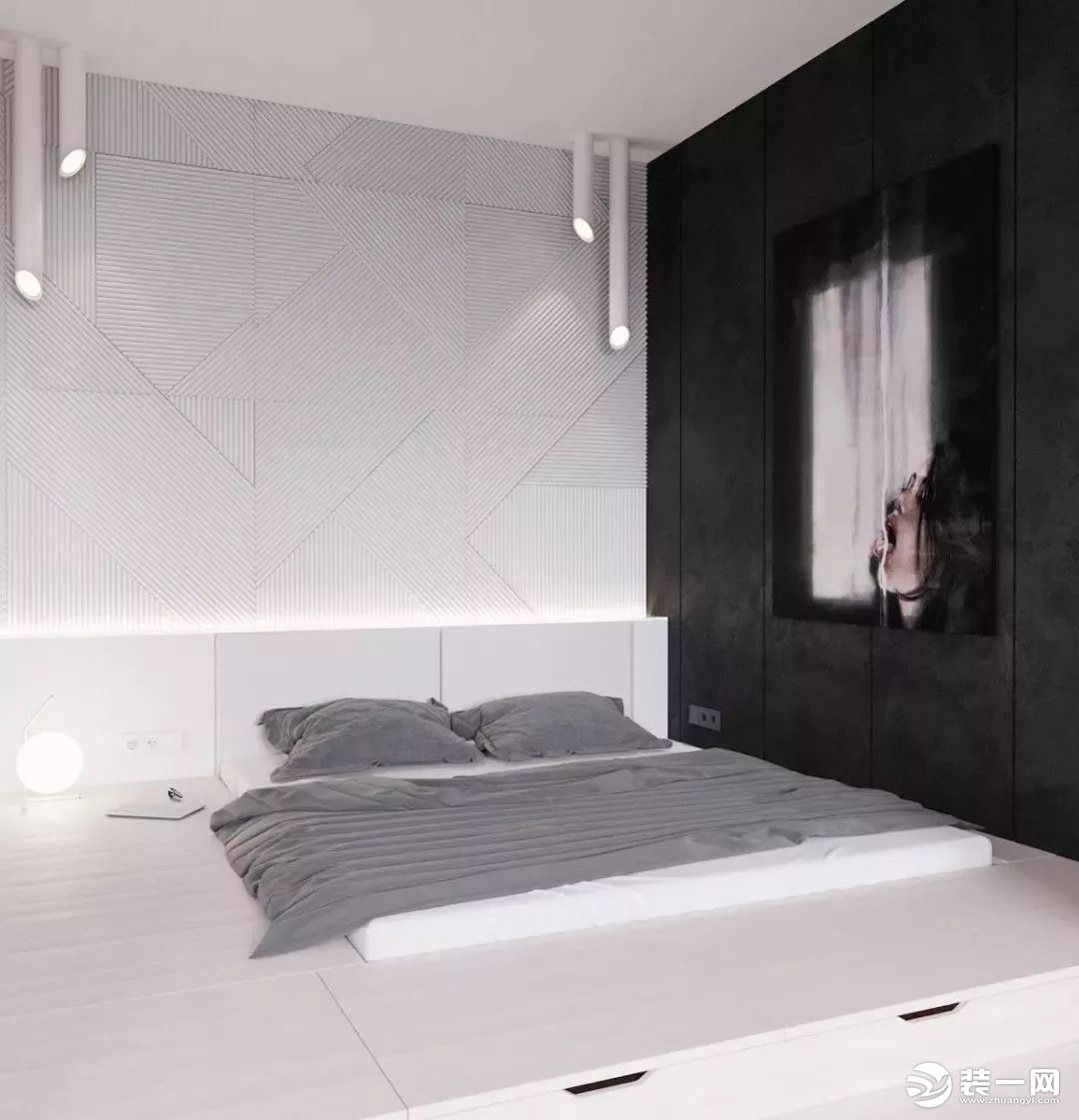 卧室地台床设计效果图