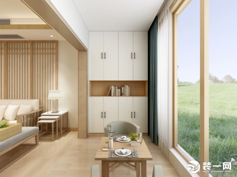 117㎡三室两厅，宁静典雅的日式原木风，竟这么受喜欢