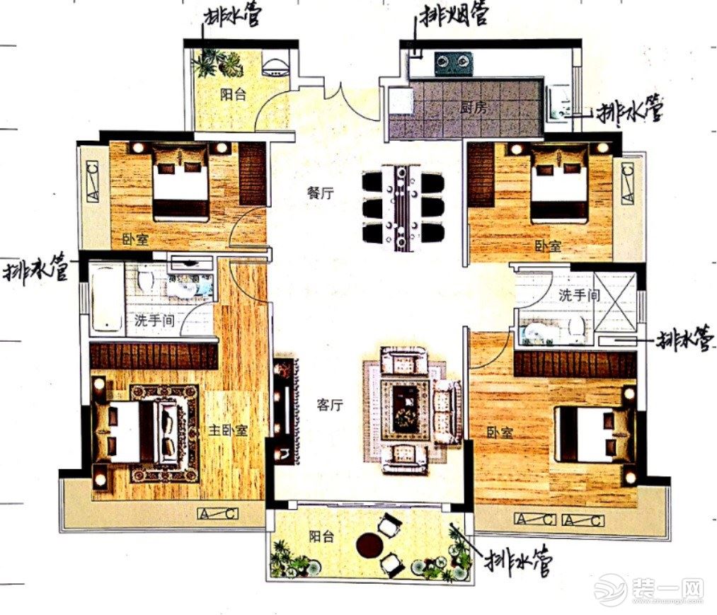 穿心箭户型示意图