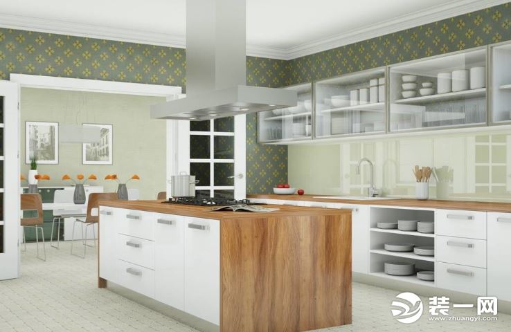 实用精致的厨房空间，墙砖的选择很重要