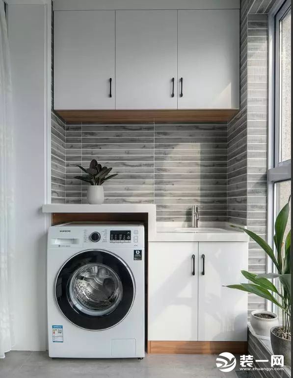 阳台洗衣柜设计效果图