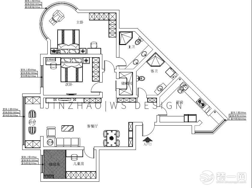 155㎡户型图