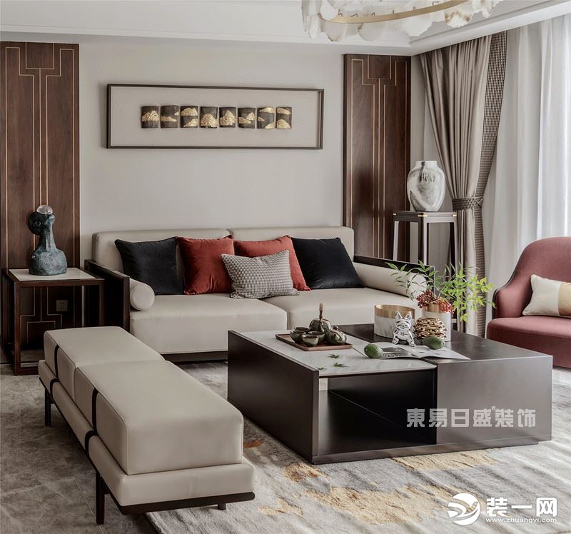 重庆东易日盛150平现代轻奢，整体空间简洁又有质感