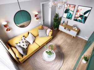 70平米现代小公寓装修设计案例