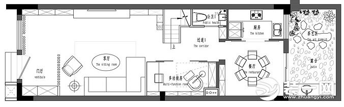 东莞东易日盛装饰公司126平现代简约风平面图