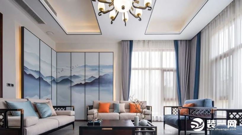 多款中式客厅，多种搭配一次看个够，中国风太美了