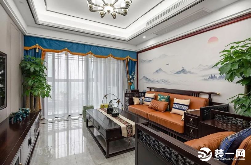 多款中式客厅，多种搭配一次看个够，中国风太美了
