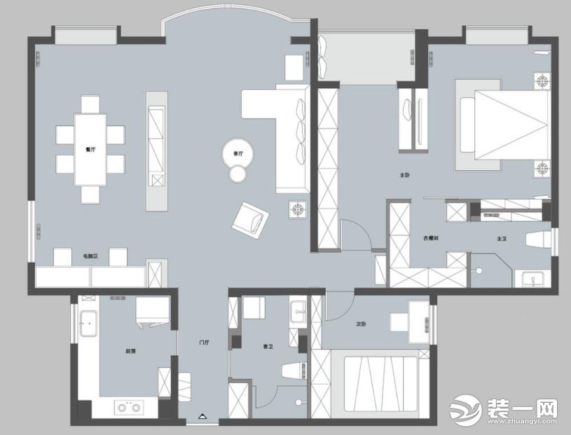 越来越多人喜欢“隔而不断”，她150㎡新家，堪称设计模板