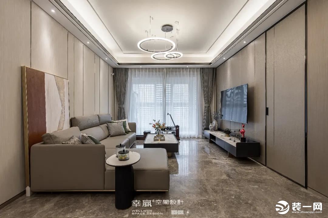 上海辛赢装饰124平现代简约 打造精装房的独特韵味