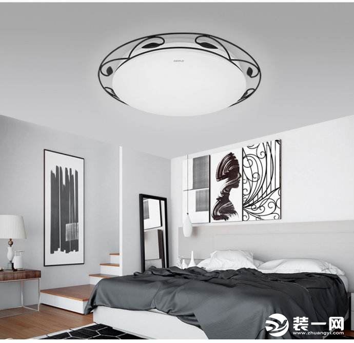 卧室吸顶灯现代简约风格装修效果图