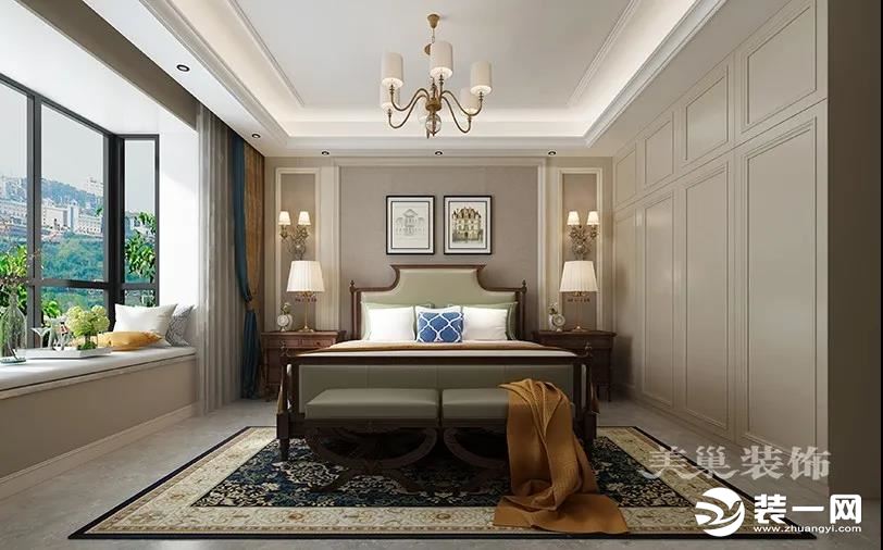 美巢装饰190平现代美式四居室，经典又真实的居住空间
