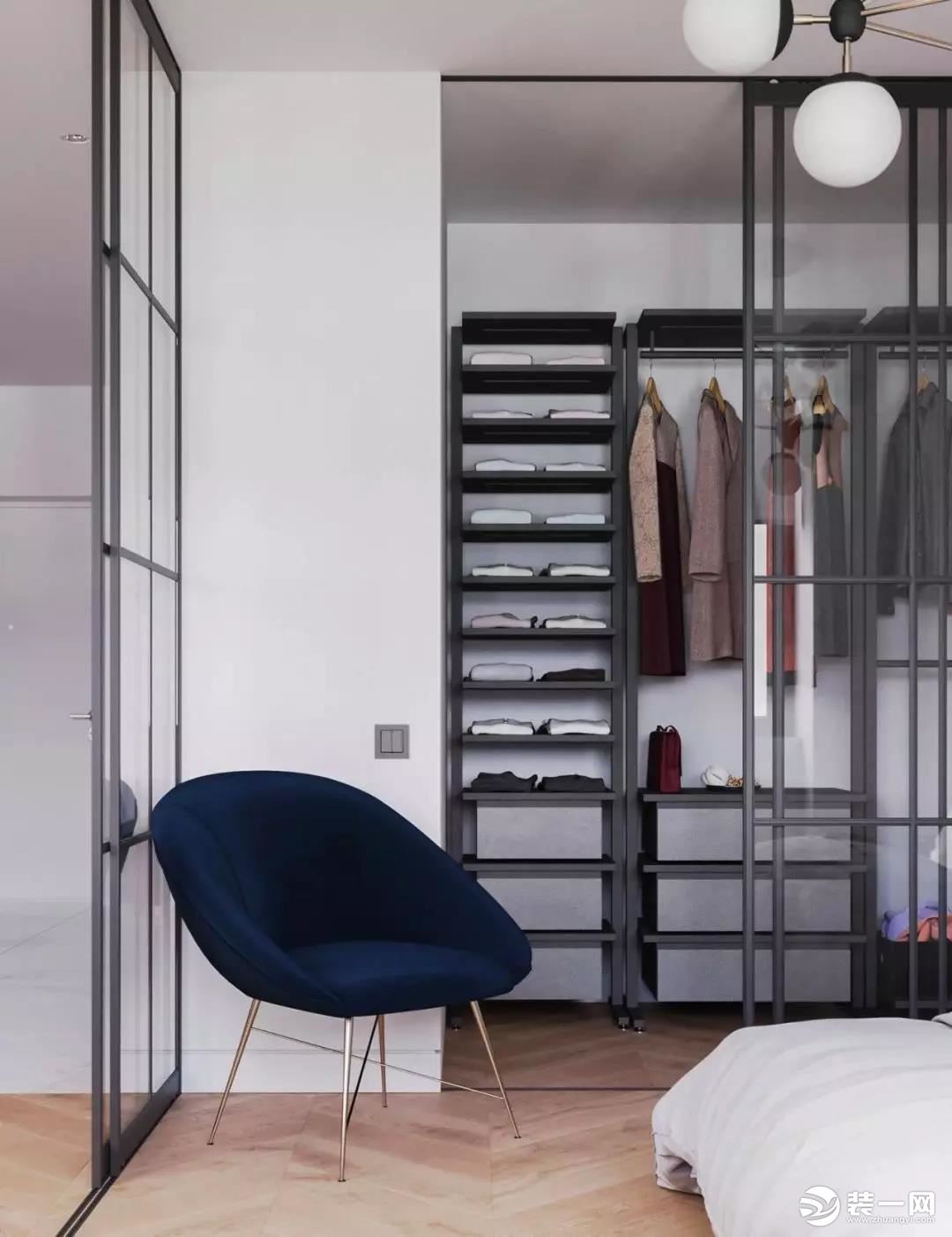 入墙式衣柜设计 嵌入式衣柜设计 卧室衣柜大空间设计