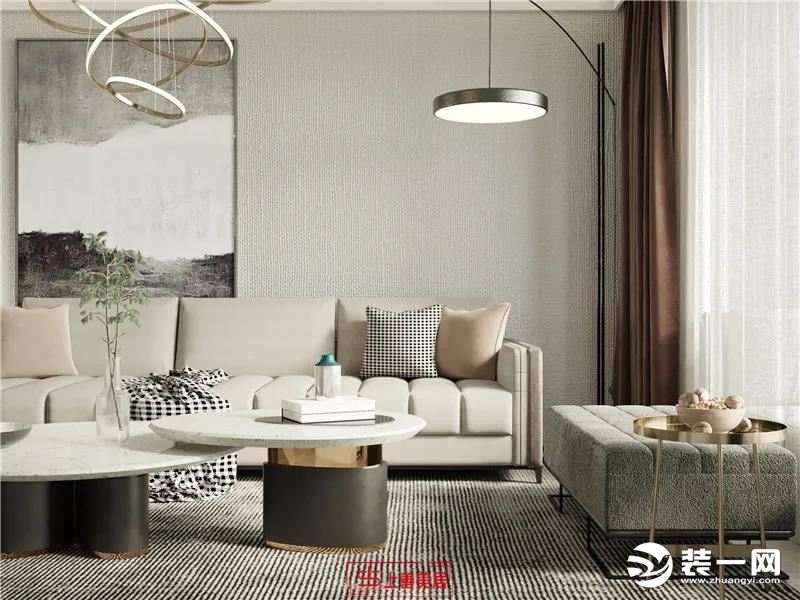 石家庄尚学苑143平三室现代风，不同材质与质感的重叠