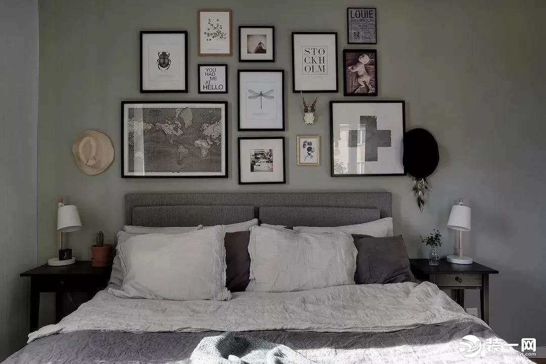 卧室挂画怎么挂好看