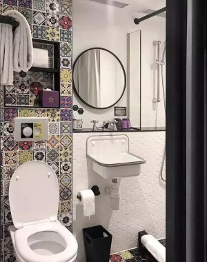 卫生间瓷砖装修设计 卫生间花砖贴图设计