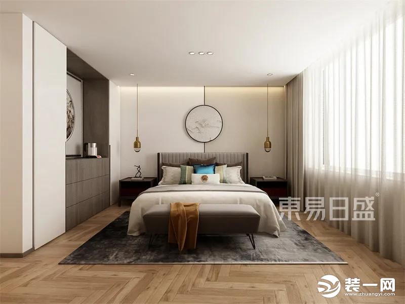 新中式三居室设计效果图