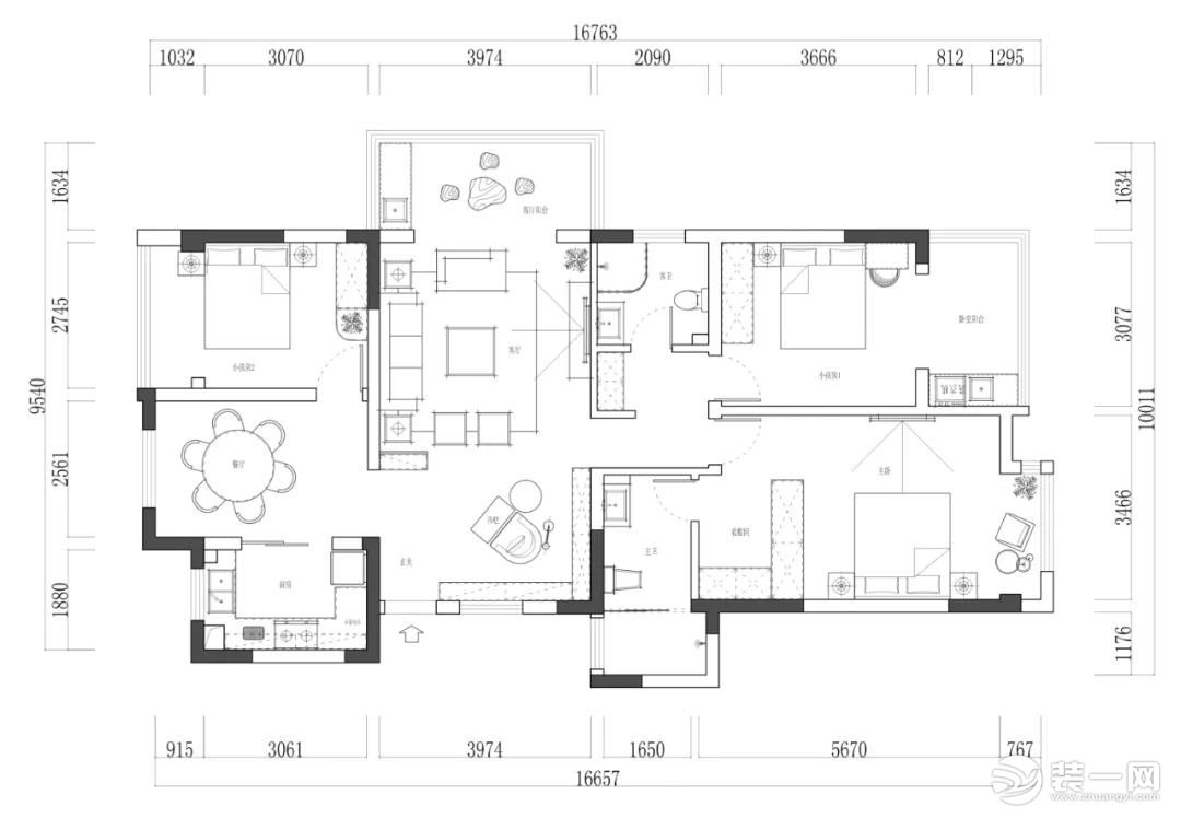 信阳交换空间装饰|133平旧房改造案例，新中式雅韵家居！