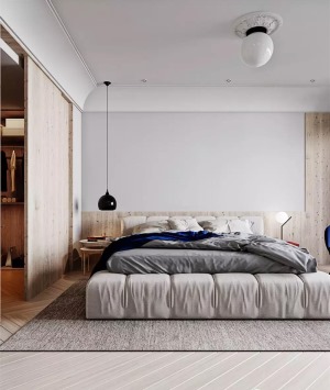 小戶型法式純色臥室設計裝修