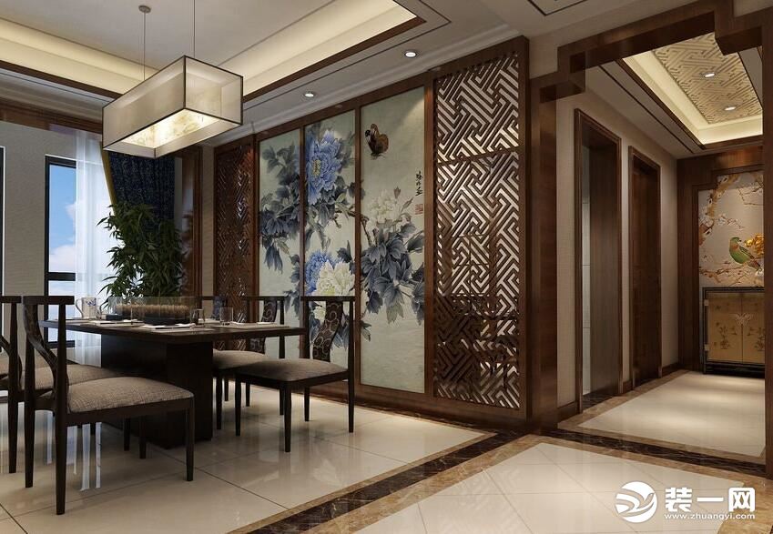 中式家装知识，隔窗屏风和红木家具打造中式古典风格!