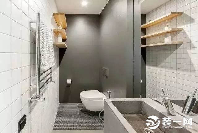 灰白色风格厕所安装效果图