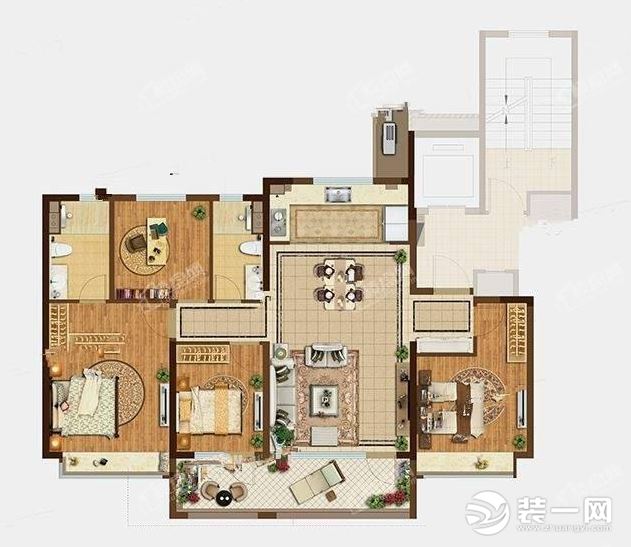 旭辉银盛泰正阳府144平户型图