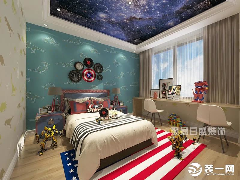 北京东易日盛装饰儿童房间太空元素设计效果图