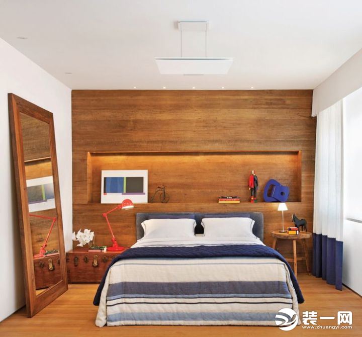 卧室照明设计 木质自然型效果图
