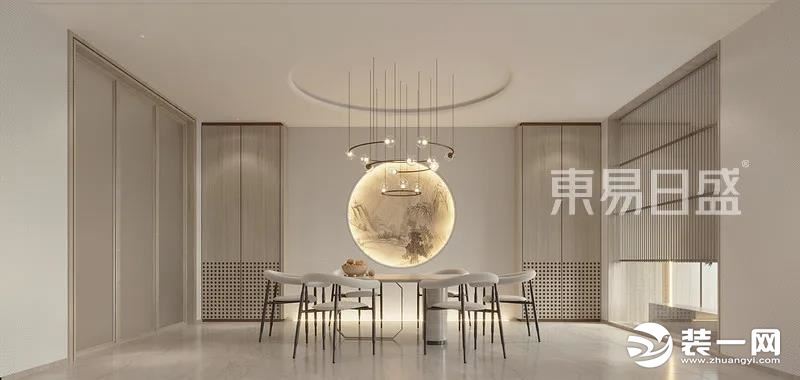 640平新中式餐厅装修效果图