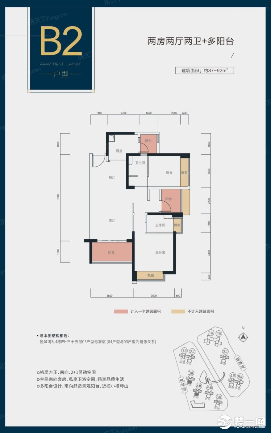 珠海横琴华发广场户型图