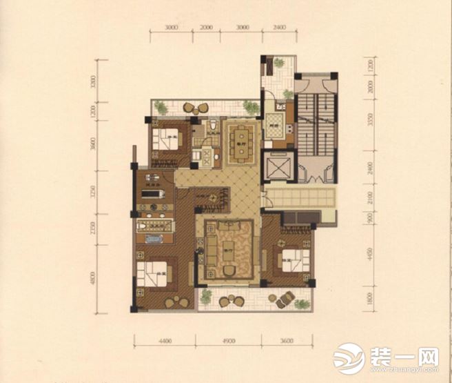 现代简约风格装修效果图