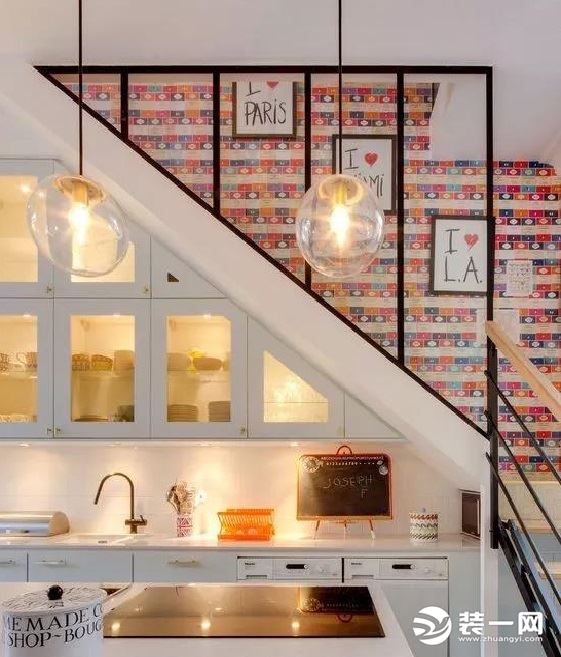 楼梯空间设计 厨房餐厅装修效果图