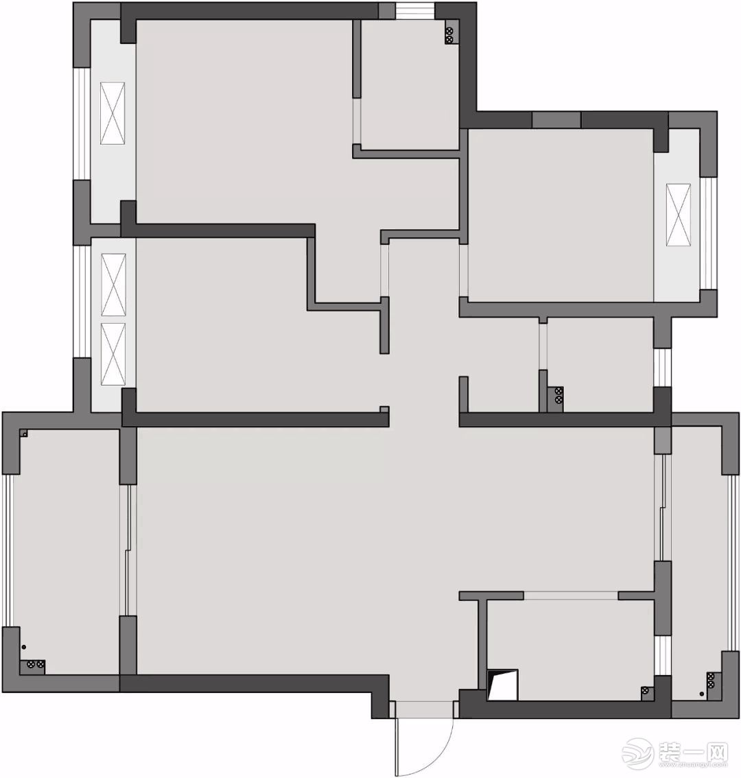 110平现代北欧文艺三居室实景案例图