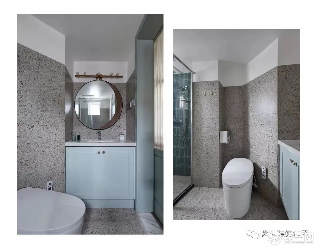 内江紫庭装饰107平案例实景 白色空间基调的现代简约风图