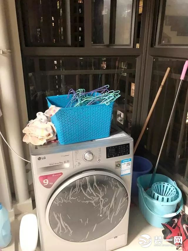 洗衣机放阳台示意图