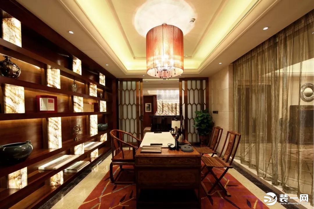中式书房装修效果图