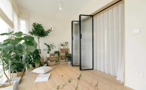 日式风格卧室阳台设计效果图