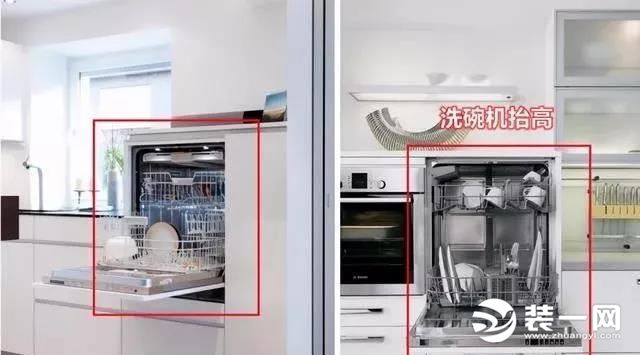 人性化家居设计 厨卫设计细节 将洗衣机洗碗机抬高30公分图