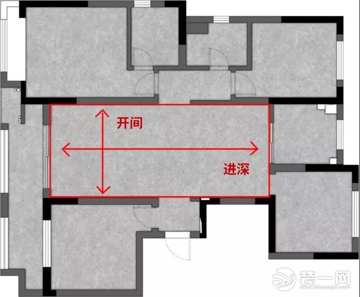 横厅户型图