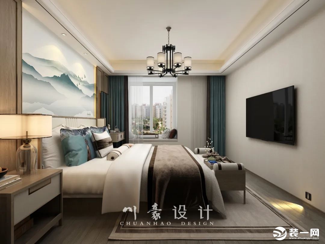新中式风格 卧室装修效果图