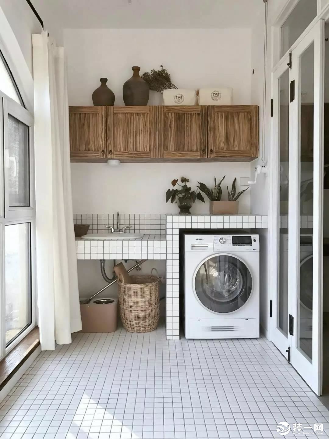 家居装修洗衣机安装示意图