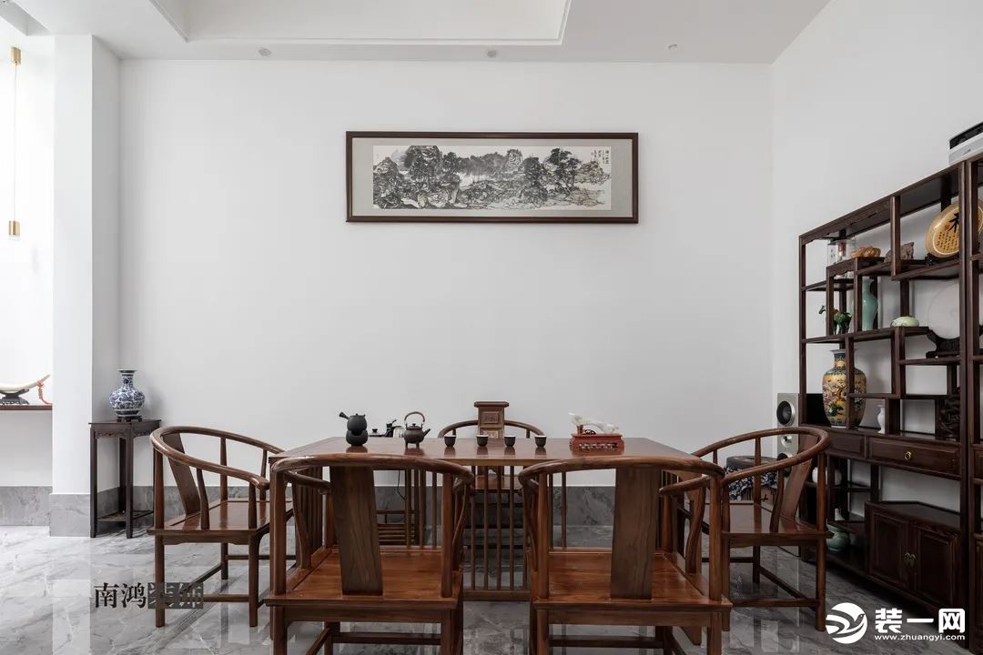 新中式风格 茶室装修效果图