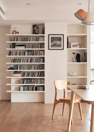 家庭小型图书馆设计效果图 图书墙设计效果图