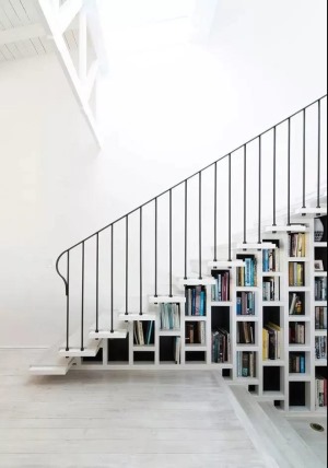 家庭小型图书馆设计效果图 图书墙设计效果图