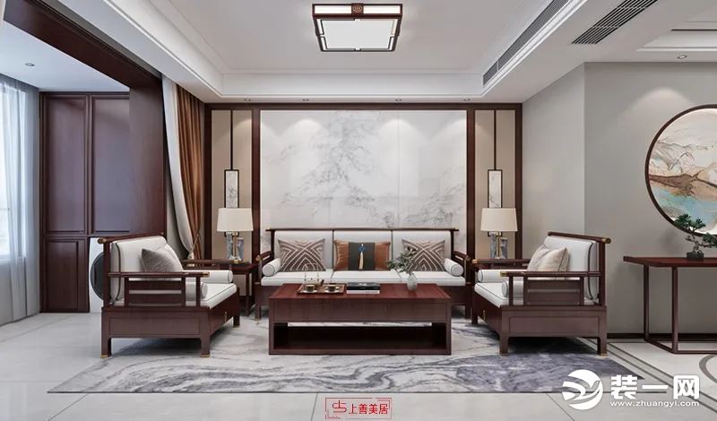 新中式风格 客厅装修效果图