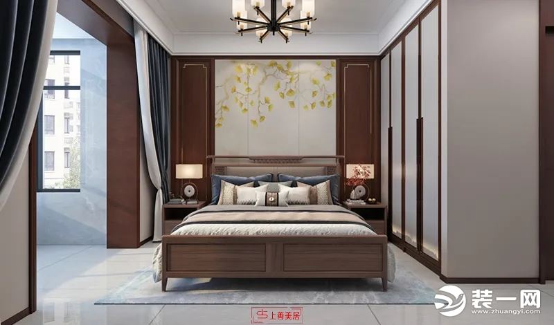 新中式风格 卧室装修效果图