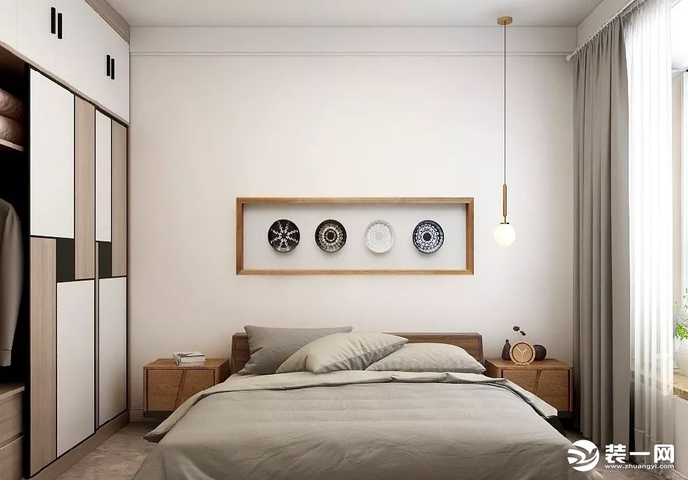 日式原木风格 卧室装修效果图