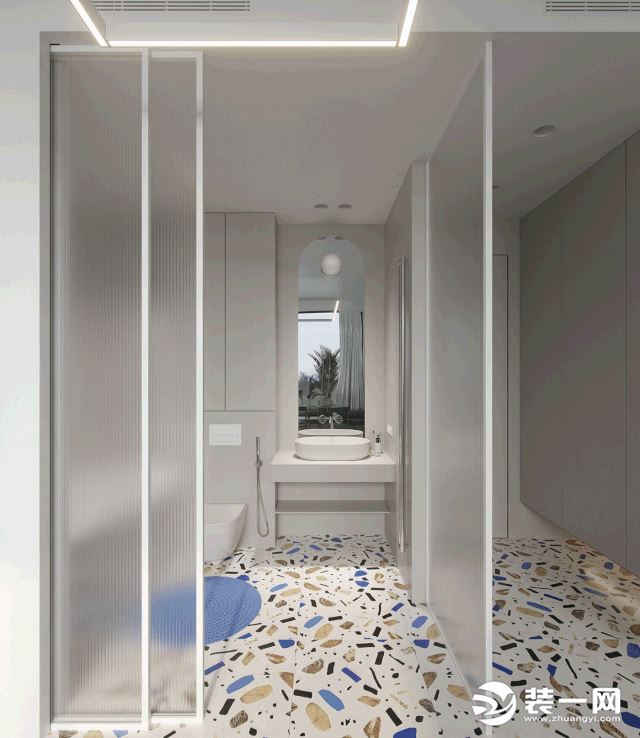 房屋空间利用巧妙设计之卫生间长虹玻璃展示