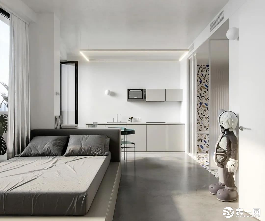 房屋空间利用巧妙设计之小户型开放式卧室设计