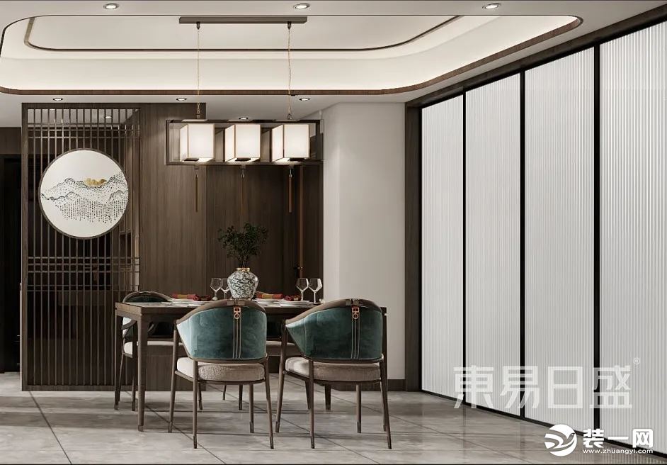 新中式风格 餐厅装修效果图